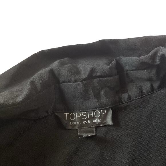Topshop Black Shirtdress - Picture 5 of 8